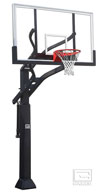 Gared Elite Pro Adjustable Basketball System with Glass Backboard